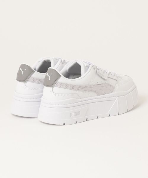 「PUMA」 ローカットスニーカー 25.0cm ホワイト×ホワイト レディース_画像6