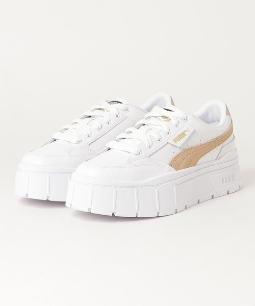 「PUMA」 ローカットスニーカー 25.0cm ホワイト×ホワイト レディース_画像8