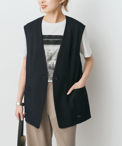 Spick＆Span（スピック アンド スパン） ベスト ジレ ドライメッシュ