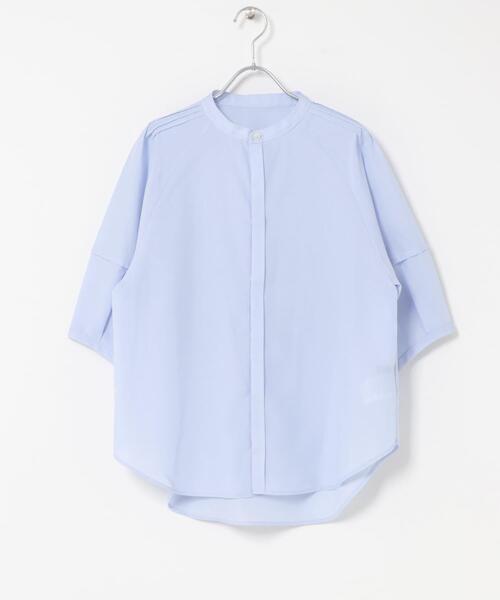 ブラウス シャツ 「WEB/一部店舗限定」UVカットウォッシャブルリネン混シャツブラウス レディースの画像