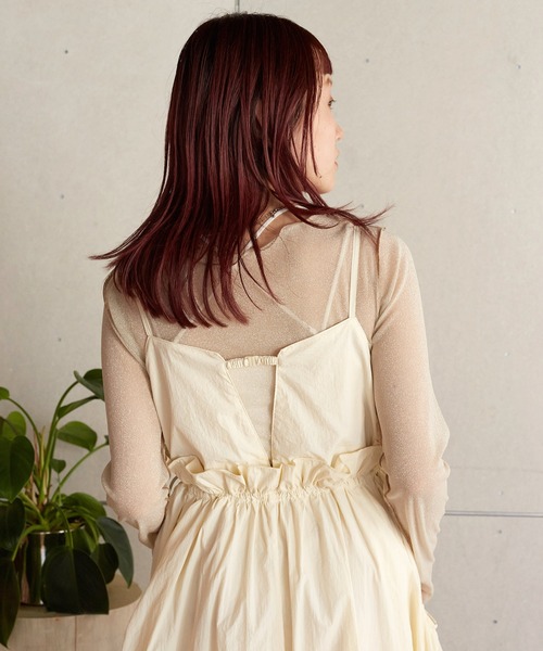 「w closet」 サロペットスカート FREE カーキ レディース_画像5