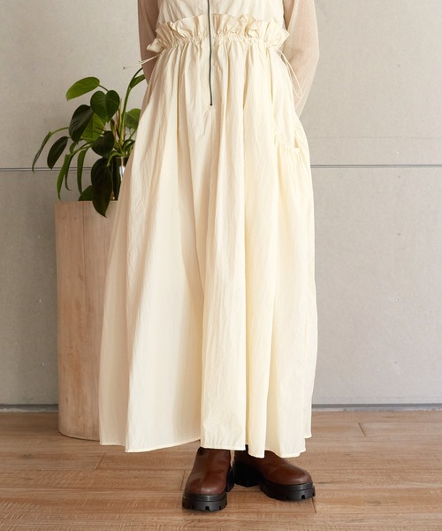 「w closet」 サロペットスカート FREE カーキ レディース_画像6