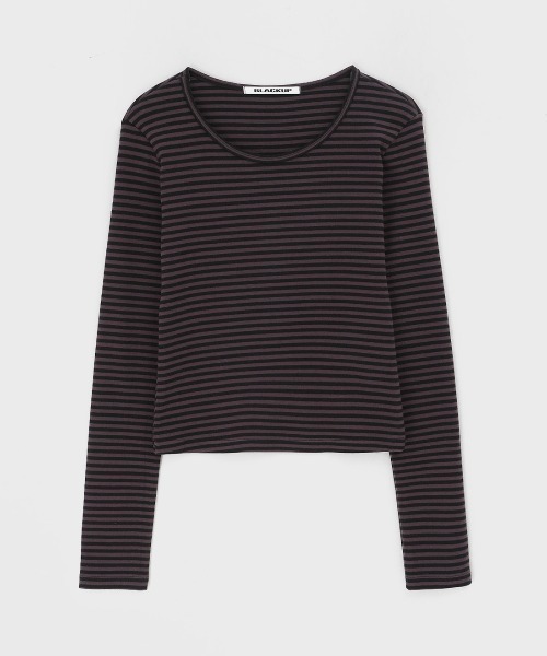 「BLACKUP」 長袖カットソー SMALL ワイン レディース_画像7