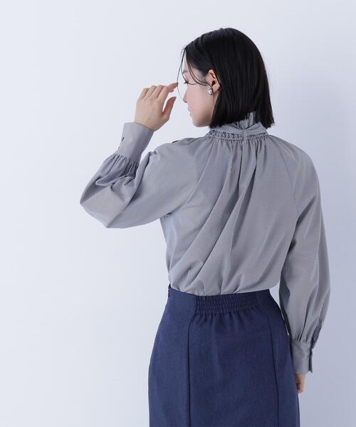 「NATURAL BEAUTY BASIC」 長袖ブラウス MEDIUM オフホワイト レディース_画像6