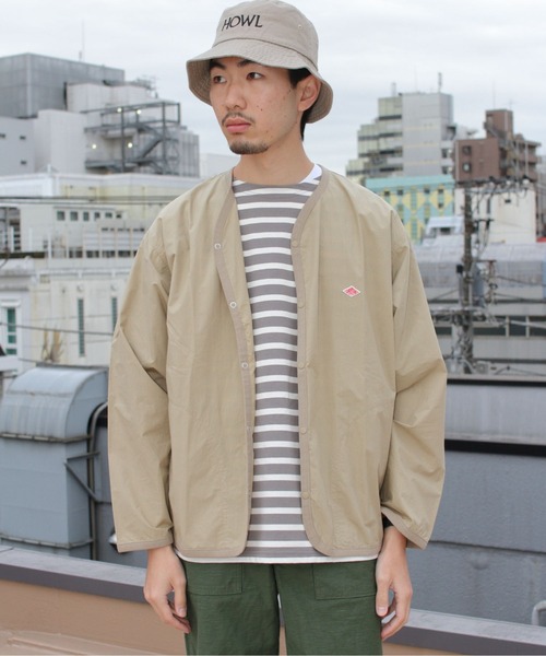DANTON グレー カーディガン ベージュ 42 Danton（ダントン 