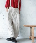 サロペット オーバーオール ボタン仕立てのサス...の詳細画像2