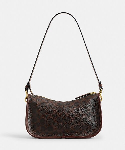 コーチ ショルダーバッグ シグネクチャー タウンバケット ブラウン✖︎ブラック COACH（コーチ） ショルダーバッグ バッグ ウェイバリーバッグ