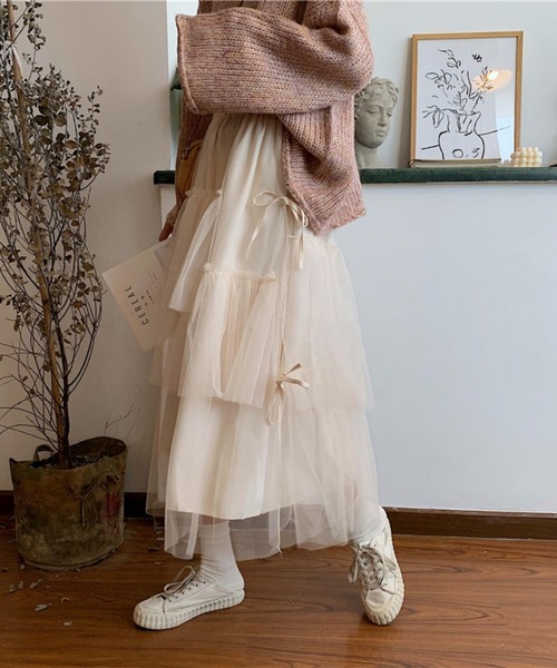 「MAISON DE THERESE」 フレアスカート FREE アイボリー レディース_画像8