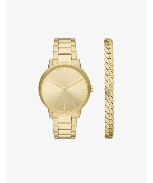 ARMANI EXCHANGE 「ARMANI EXCHANGE」 アナログ腕時計 FREE ゴールド
