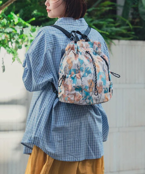 mk【GRAPE】スウェットモチーフ ドローストリング リュック Y2K KiU（キウ） デイバック リュック 「KiU」マルチウェイ 3WAYドロー