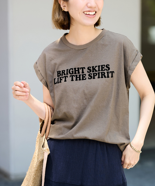 FRAMeWORK（フレームワーク） tシャツ フロッキーロゴT-SHIRT