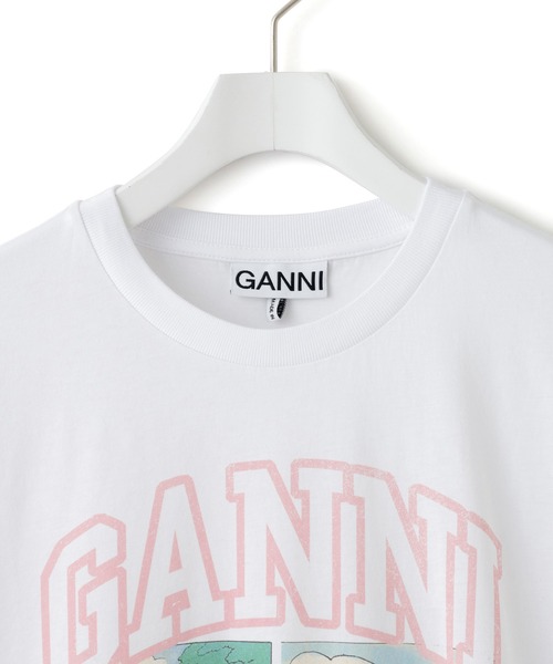 GANNITシャツ 半袖アダムエロペ GANNI（ガニー） tシャツ 半袖 「GANNI for ADAM ET ROPE'」別注Basic