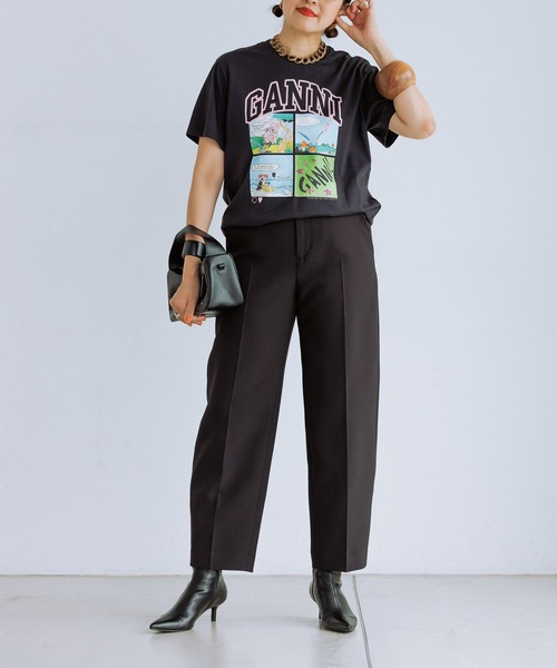 GANNITシャツ 半袖アダムエロペ GANNI（ガニー） tシャツ 半袖 「GANNI for ADAM ET ROPE'」別注Basic