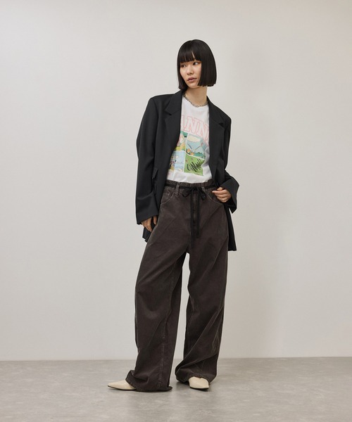 GANNI（ガニー） tシャツ 半袖 「GANNI for ADAM ET ROPE'」別注Basic