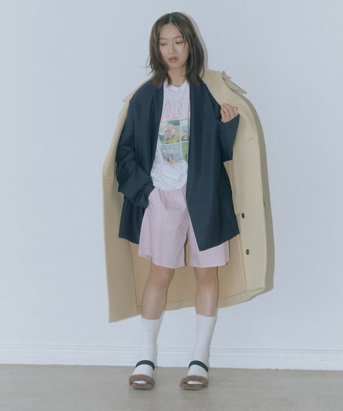 GANNI（ガニー） tシャツ 半袖 「GANNI for ADAM ET ROPE'」別注Basic