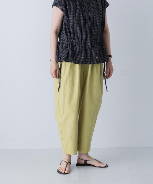 かぐれ パンツ コットンワッシャーサルエルパンツ レディース
