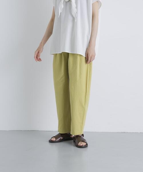 かぐれ パンツ コットンワッシャーサルエルパンツ レディース