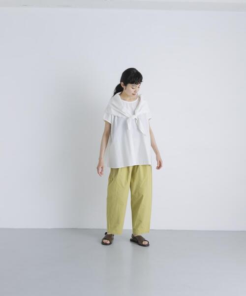 かぐれ パンツ コットンワッシャーサルエルパンツ レディース