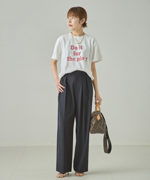「journal standard L'essage」 半袖Tシャツ FREE ホワイト レディース_画像3