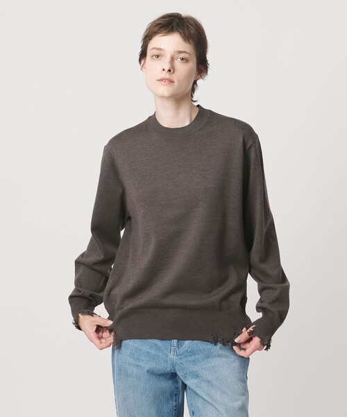 LOEFF（ロエフ） ニット セーター 「LOEFF」ダメージ ニット プル