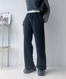 セール　アズノウアズ　セットアップ上下　レディース AS KNOW スウェットパンツ ジャージ ○ロゴ刺繍ルーズスウェット