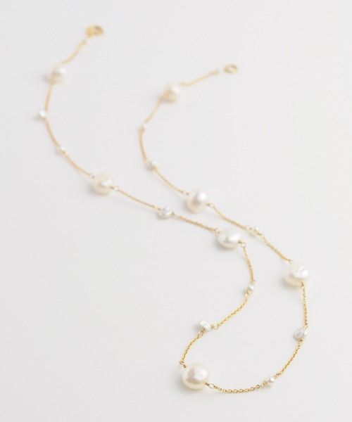 anq. パールショートネックレス anq. ネックレス 「anq.」K14GF・パール ショートネックレス