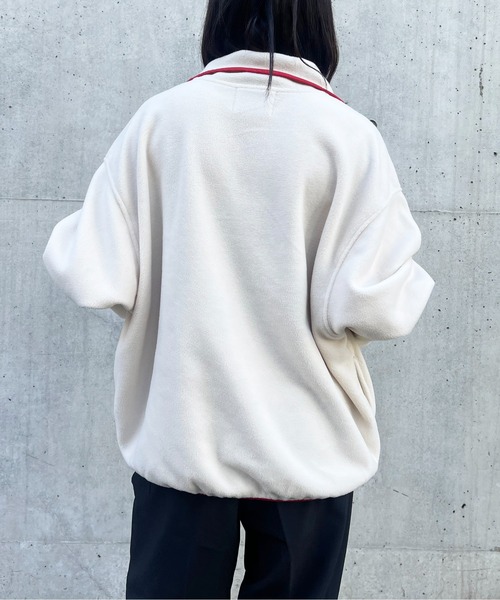 フリース トレーナー SETUP7 トレーナー スウェット リングファスナーがスッキリ見え