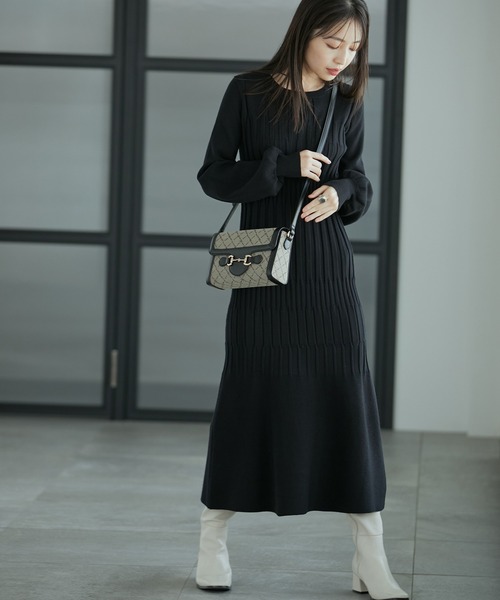 ワンピース 洗える ランダムリブマーメイドニットワンピース Zozotown Yahoo 店 通販 Yahoo ショッピング