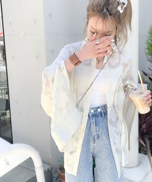 ⭐️PEARLY GATES 花柄シャツ サイズ6 ⭐️PEARLY GATES 花柄シャツ サイズ6