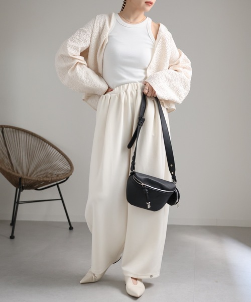 ジャケット ノーカラージャケット フクレノーカラージャケットガーディガン レディース | ap retro | 14