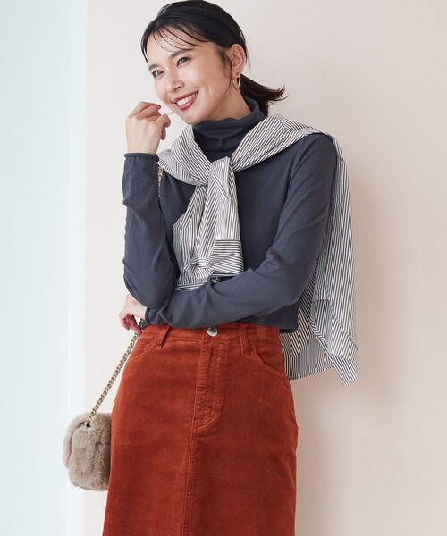 ニット セーター 「杏さん着用/洗える」スムージーコットン シアー ニット レディース