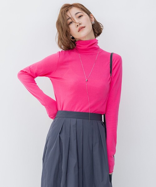 23区 ニット セーター 「杏さん着用/洗える」スムージーコットン