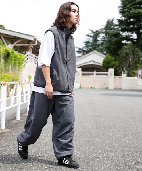 ベスト ジレ WEGO/「セットアップ対応」ナイロントラックベスト メンズ レディース | WEGO | 04