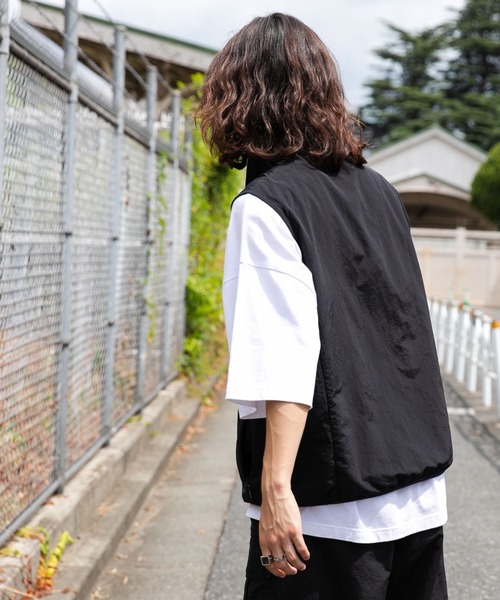 ベスト ジレ WEGO/「セットアップ対応」ナイロントラックベスト メンズ レディース | WEGO | 10