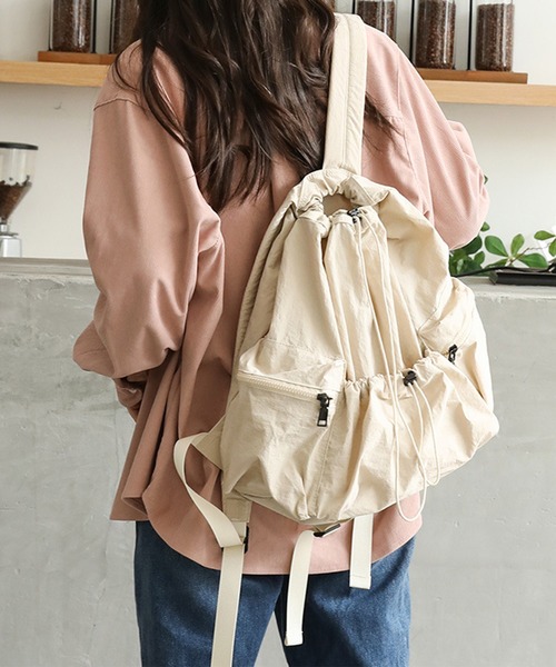 DAY CLOSET デイバック リュック 軽量ドロストナイロンリュックサック 