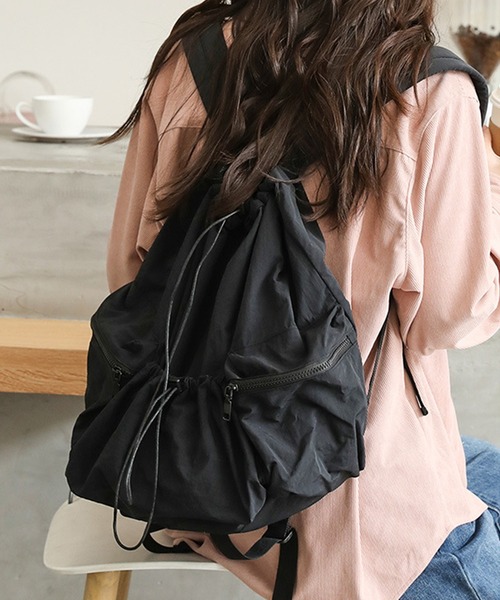 DAY CLOSET デイバック リュック 軽量ドロストナイロンリュックサック 
