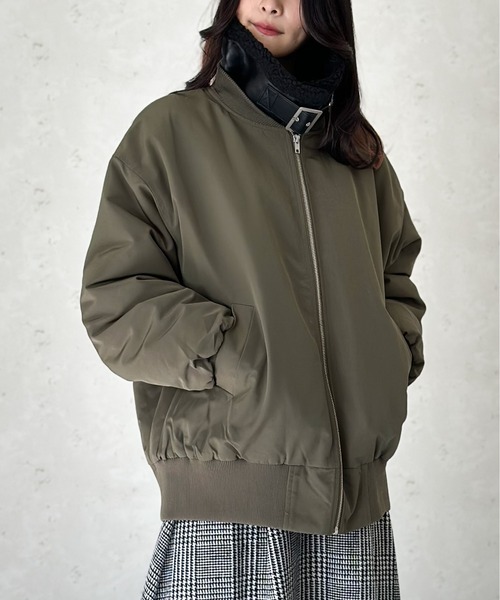 Per sist ence ma1 ma-1 中綿ビッグサイズMA-1(取り外し衿付き