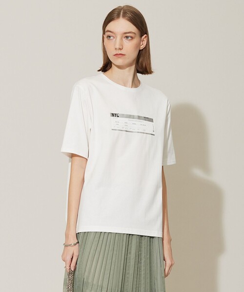 tシャツ 「接触冷感・UVケア・洗える」ロゴＴＥＥ カットソー レディース