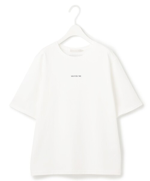 tシャツ 「接触冷感・UVケア・洗える」ロゴＴＥＥ カットソー レディース ICB tシャツ 「接触冷感・UVケア・洗える」ロゴTEE