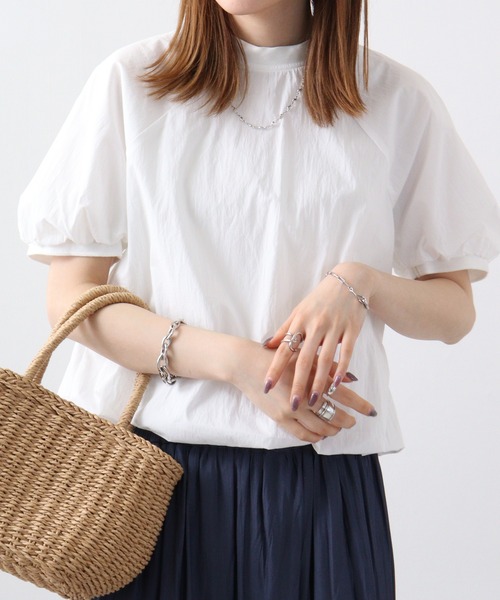tシャツ A.N.L ショートパフブラウス レディース