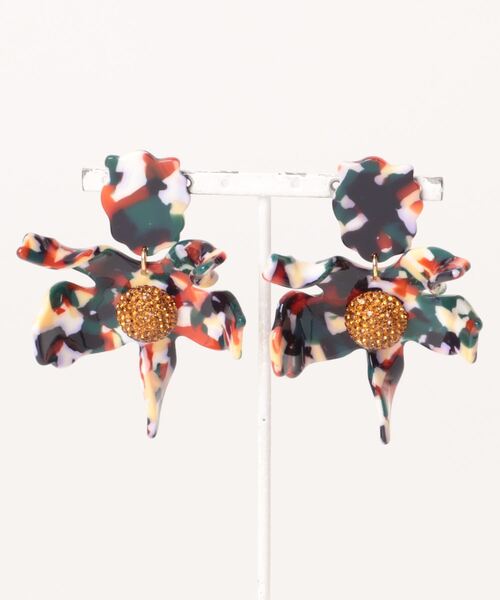 ピアス 「LELE SADOUGHI (レレ サドゥギ)」CRYSTAL LILY EARRINGS レディースの画像
