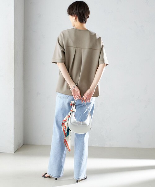 tシャツ ジョーゼット ショート スリーブ プルオーバー レディース セール】 〈手洗い可能〉ジョーゼット ショート スリーブ プル