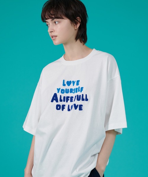 ONCILY tシャツ EMBROIDERY LOGO T-SHIRT / 刺繍ロゴTシャツ