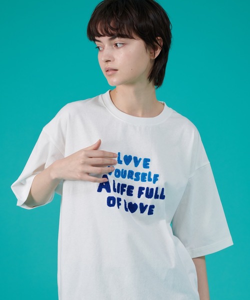 ONCILY tシャツ EMBROIDERY LOGO T-SHIRT / 刺繍ロゴTシャツ