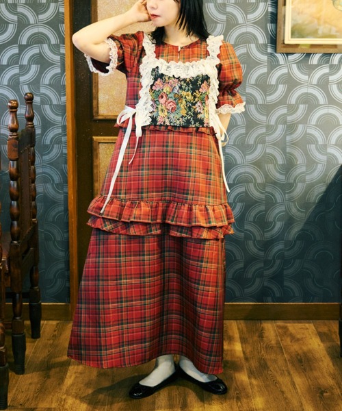 本物 美品 ドルチェ&ガッバーナ フリルレース キュロット ワンピース GI5786EW01608_1_l.jpg