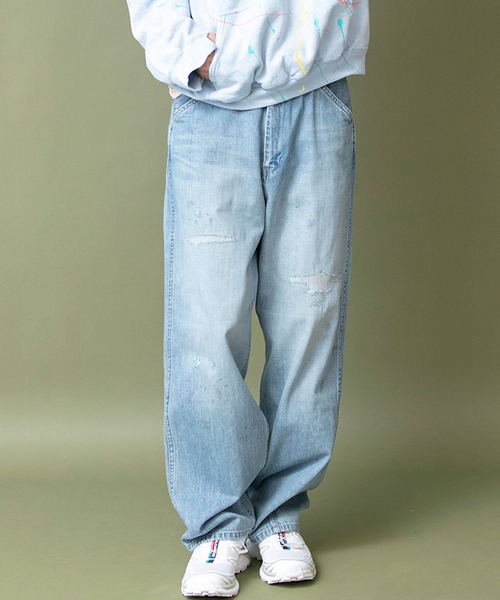 【やりすぎリペア】Johnbull ヴィンテージ リペア ペインターパンツ Johnbull（ジョンブル） ジーンズ 12.5オンスデニムペインターパンツ