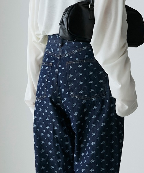 forksy. ジーンズ デニム デニムパンツ 「forksy.」ジャガード