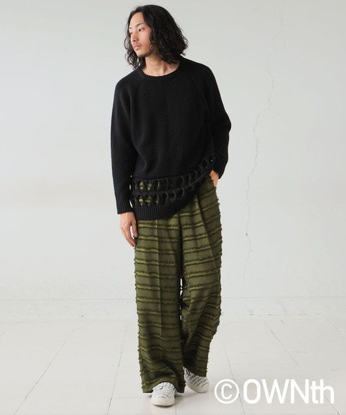 ニット セーター ツイストヘムデザインニットトップス レディース OWNth ニット セーター ツイストヘムデザインニットトップス