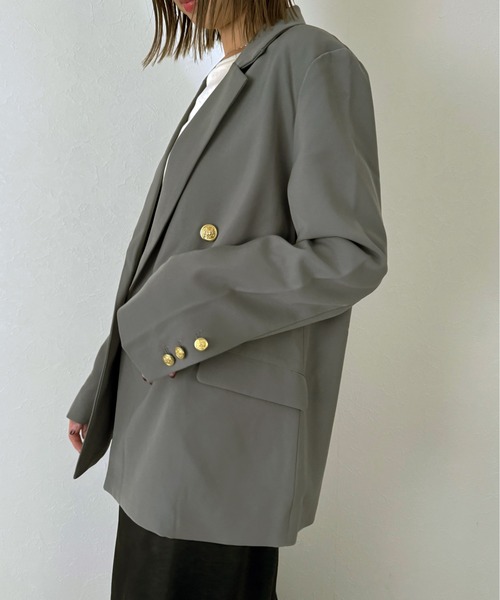 美品 Sov. ODILE BUTCHER テーラードジャケット 金ボタン 36 r.（アールドット） ジャケット テーラードジャケット 金ボタン