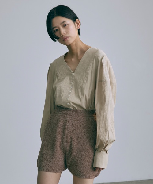 EN NEUME ブラウス シャツ Mutton Sleeve 2Way Blouse レディース 